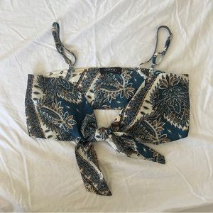 Cider Micro Tie Top Bandana Top Straps